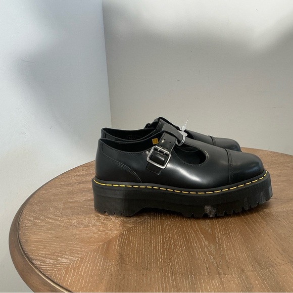 Dr Martens Women’s Bethan Oxford Black Mary Jane Platform Shoes - Picture 8 of 8